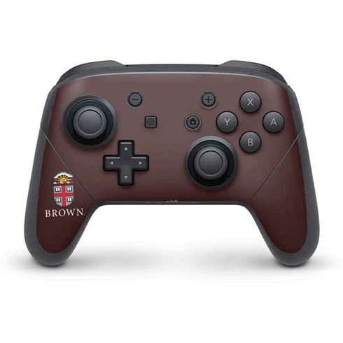 Brown University Primary Logo Nintendo Switch Pro Controller Skin