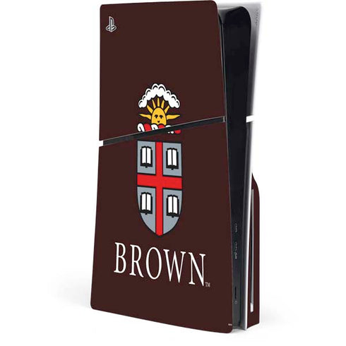 Brown University Primary Logo PS5 Slim Disk Console Skin
