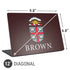 Brown University Primary Logo Universal Laptop 12in (9.8 x 6.8in) Skin
