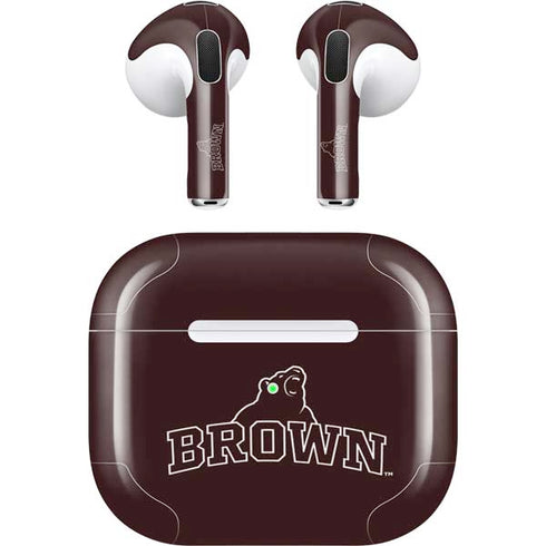 Brown University Outlined Apple AirPods (3rd Gen 2021) Skin