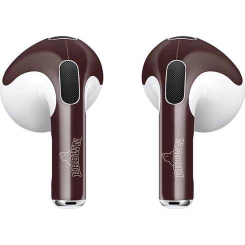 Brown University Outlined Apple AirPods (3rd Gen 2021) Skin