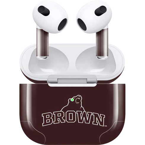 Brown University Outlined Apple AirPods (3rd Gen 2021) Skin
