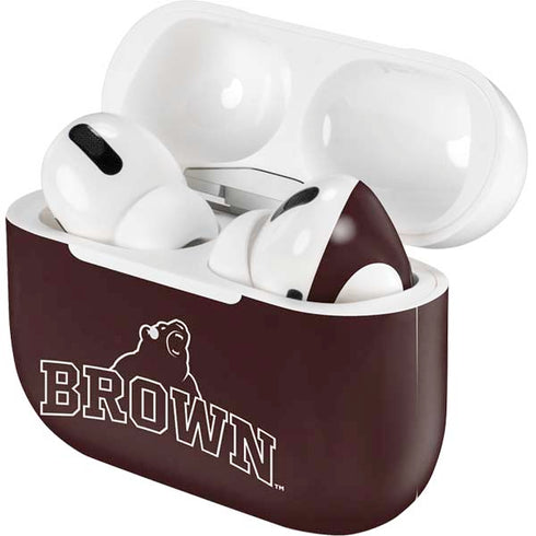 Brown University Outlined Apple AirPods Pro Skin