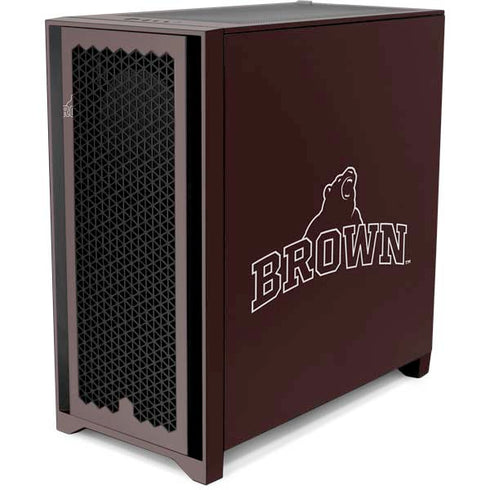 Brown University Outlined Corsair 4000D Tempered Glass Mid-Tower ATX Case Skin