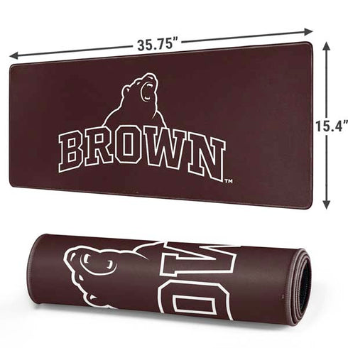 Brown University Outlined Gaming Mouse Pad