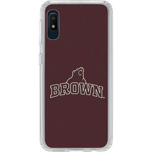 Brown University Outlined Galaxy A10e Clear Case