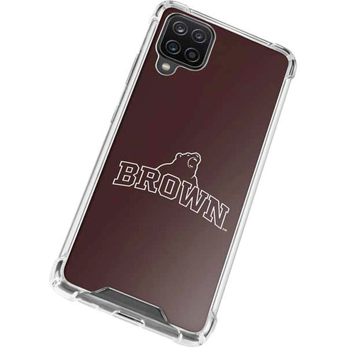 Brown University Outlined Galaxy A12 Clear Case