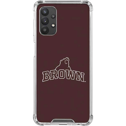 Brown University Outlined Galaxy A32 5G Clear Case