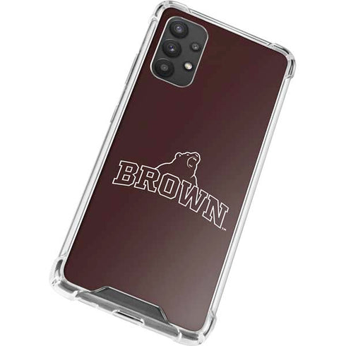 Brown University Outlined Galaxy A32 5G Clear Case