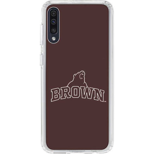 Brown University Outlined Galaxy A50 Clear Case