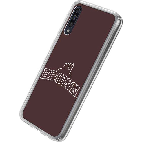 Brown University Outlined Galaxy A50 Clear Case