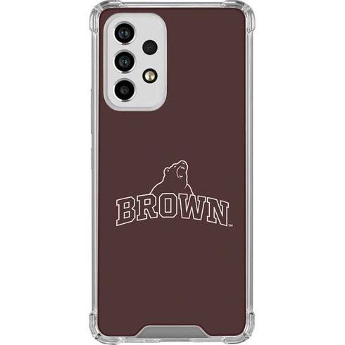 Brown University Outlined Galaxy A53 5G Clear Case