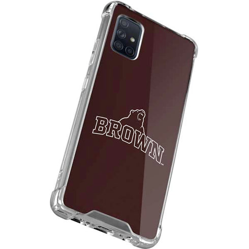 Brown University Outlined Galaxy A71 5G Clear Case