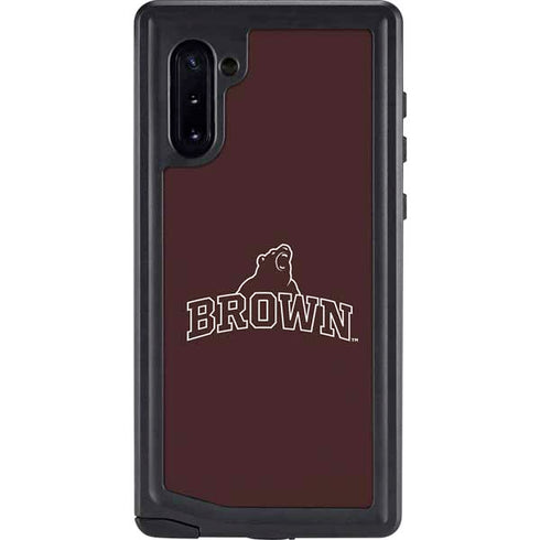 Brown University Outlined Galaxy Note 10 Waterproof Case