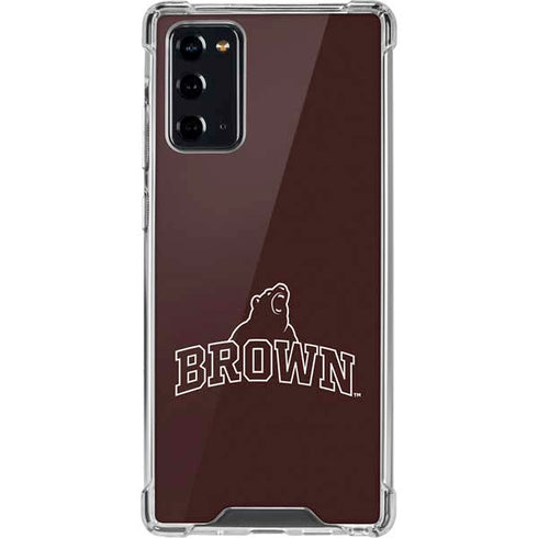Brown University Outlined Galaxy Note20 5G Clear Case