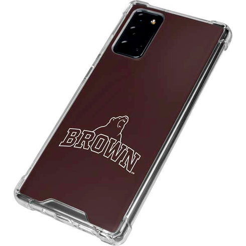 Brown University Outlined Galaxy Note20 5G Clear Case