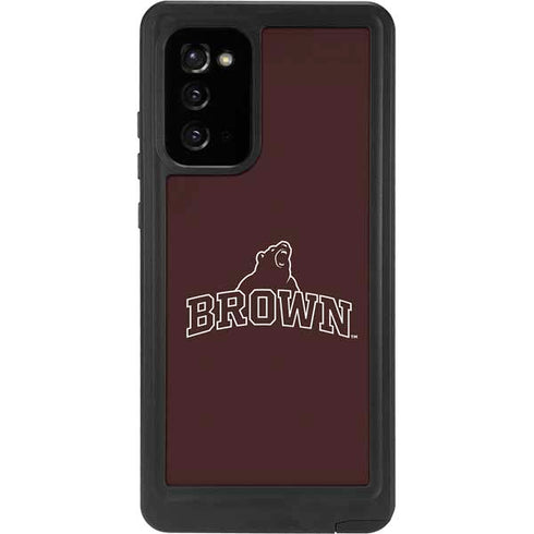 Brown University Outlined Galaxy Note20 5G Waterproof Case