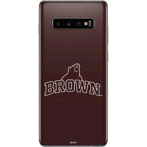 Brown University Outlined Galaxy S10 Plus Skin