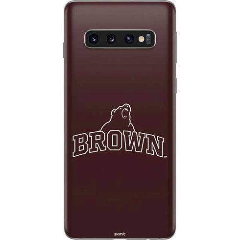 Brown University Outlined Galaxy S10 Skin