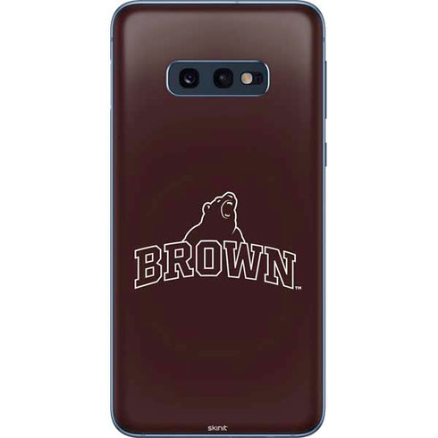 Brown University Outlined Galaxy S10e Skin