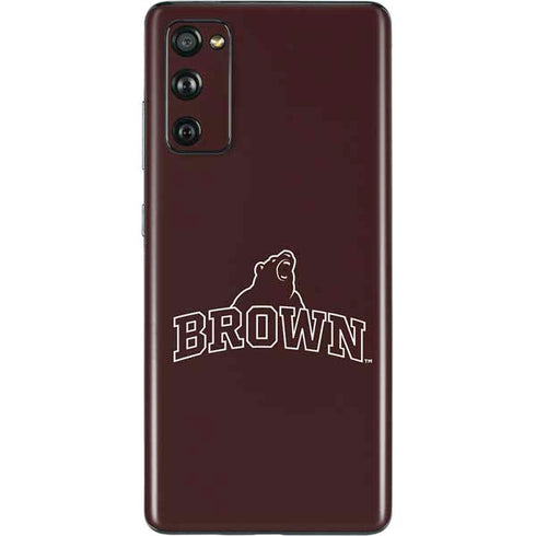 Brown University Outlined Galaxy S20 Fan Edition Skin