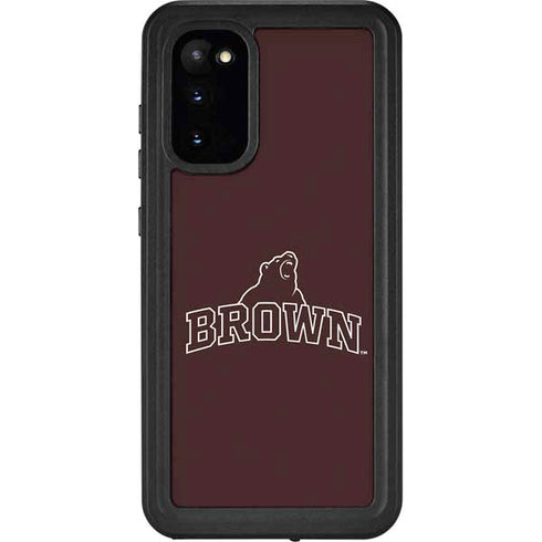 Brown University Outlined Galaxy S20 Waterproof Case