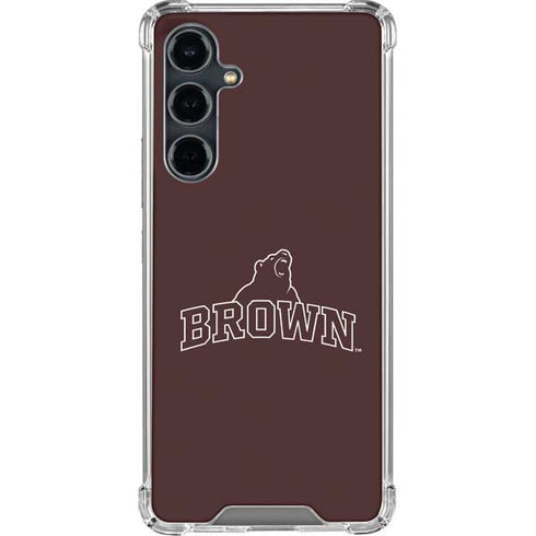 Brown University Outlined Galaxy S23 FE Clear Case