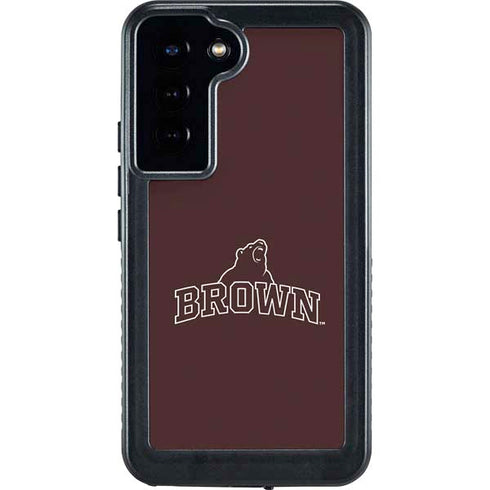 Brown University Outlined Galaxy S23 Plus Waterproof Case