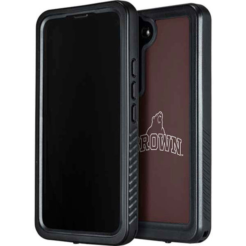 Brown University Outlined Galaxy S23 Waterproof Case