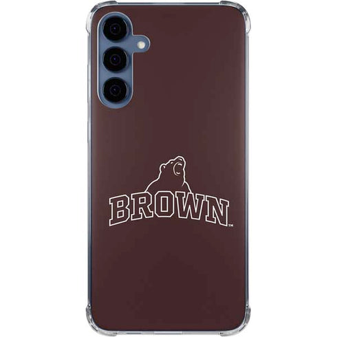 Brown University Outlined Galaxy S24 Clear Case