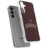 Brown University Outlined Galaxy S24 Plus Clear Case