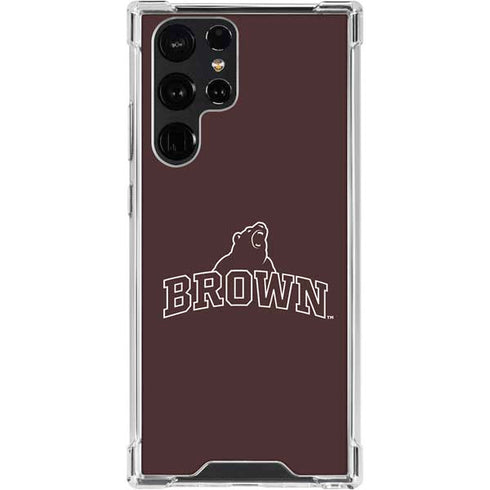 Brown University Outlined Galaxy S24 Ultra Clear Case