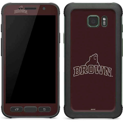 Brown University Outlined Galaxy S7 Active Skin