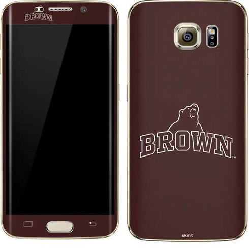 Brown University Outlined Galaxy S7 Edge Skin