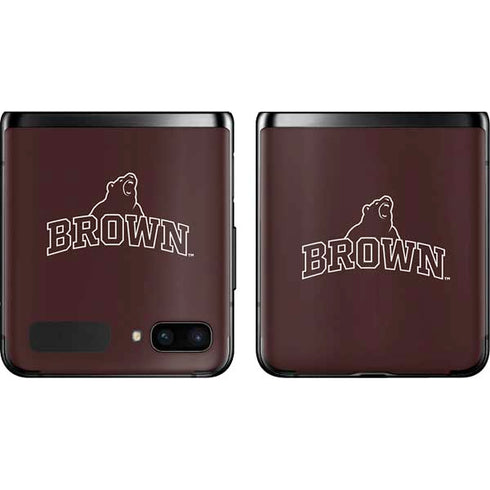 Brown University Outlined Galaxy Z Flip Skin