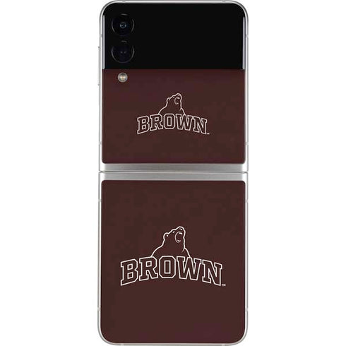 Brown University Outlined Galaxy Z Flip3 5G Skin