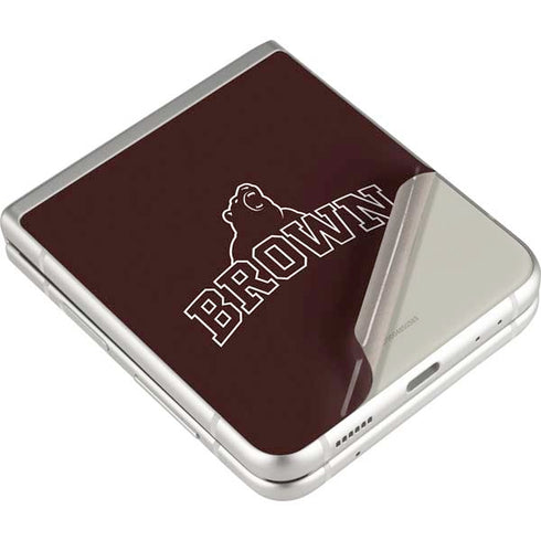Brown University Outlined Galaxy Z Flip3 5G Skin