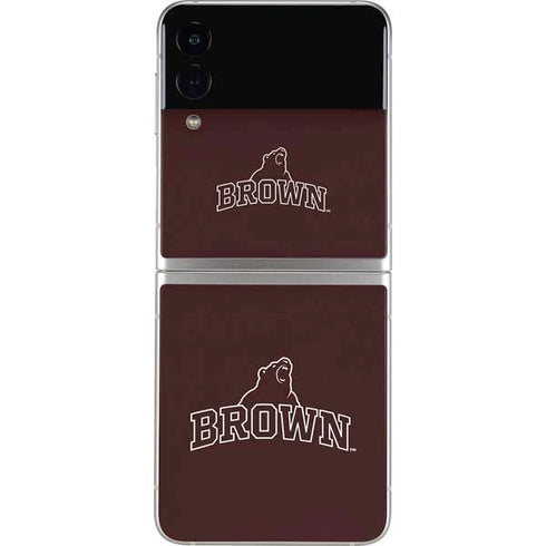 Brown University Outlined Galaxy Z Flip4 5G Skin