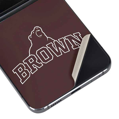 Brown University Outlined Galaxy Z Flip5 5G Skin