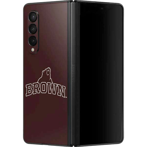 Brown University Outlined Galaxy Z Fold3 5G Skin