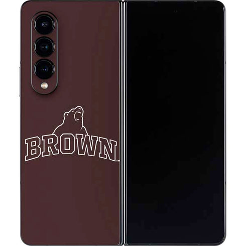 Brown University Outlined Galaxy Z Fold4 5G Skin
