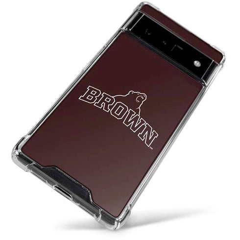 Brown University Outlined Google Pixel 6 Clear Case