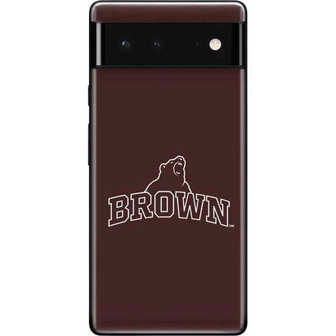 Brown University Outlined Google Pixel 6 Skin