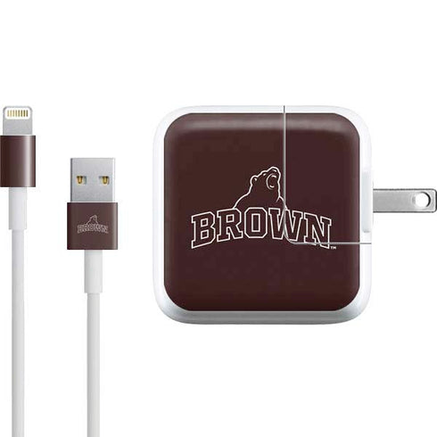 Brown University Outlined iPad Charger (10W USB) Skin