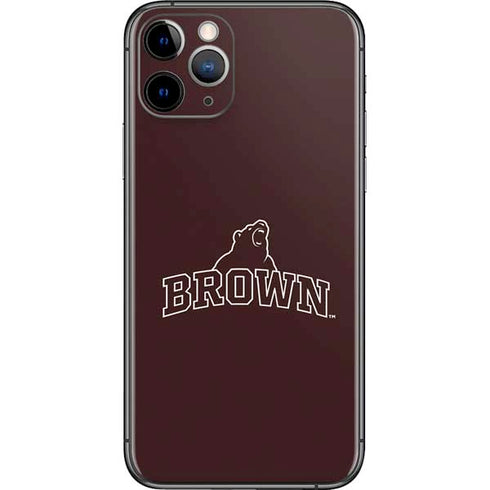 Brown University Outlined iPhone 11 Pro Skin