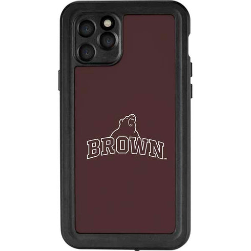 Brown University Outlined iPhone 11 Pro Waterproof Case