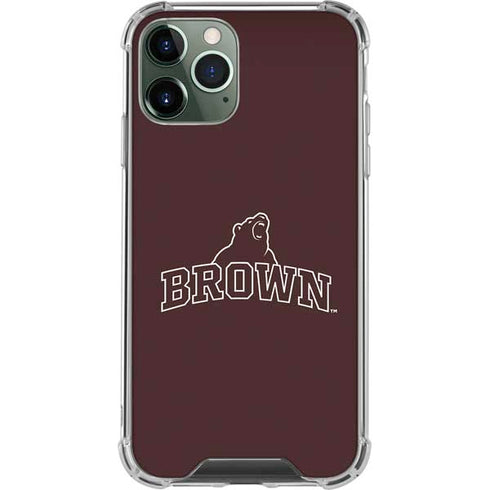 Brown University Outlined iPhone 12 Pro Clear Case