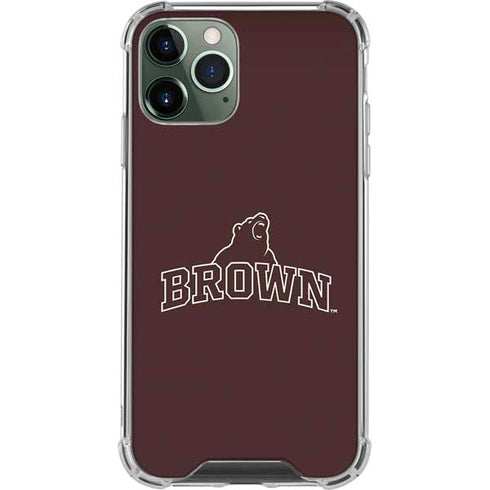 Brown University Outlined iPhone 12 Pro Max Clear Case