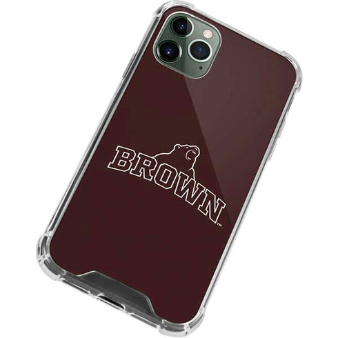 Brown University Outlined iPhone 12 Pro Max Clear Case