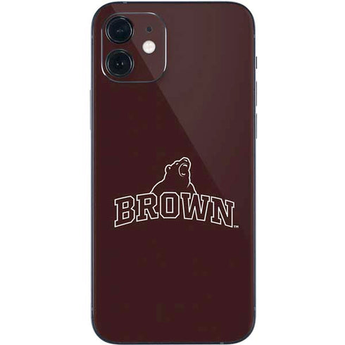 Brown University Outlined iPhone 12 Skin